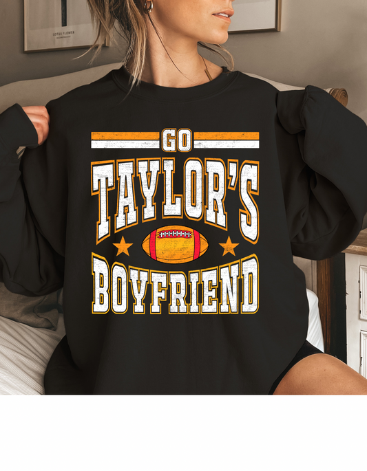 Kansas City Chiefs Football Swiftie Go Taylor’s Boyfriend Football Sweatshirt