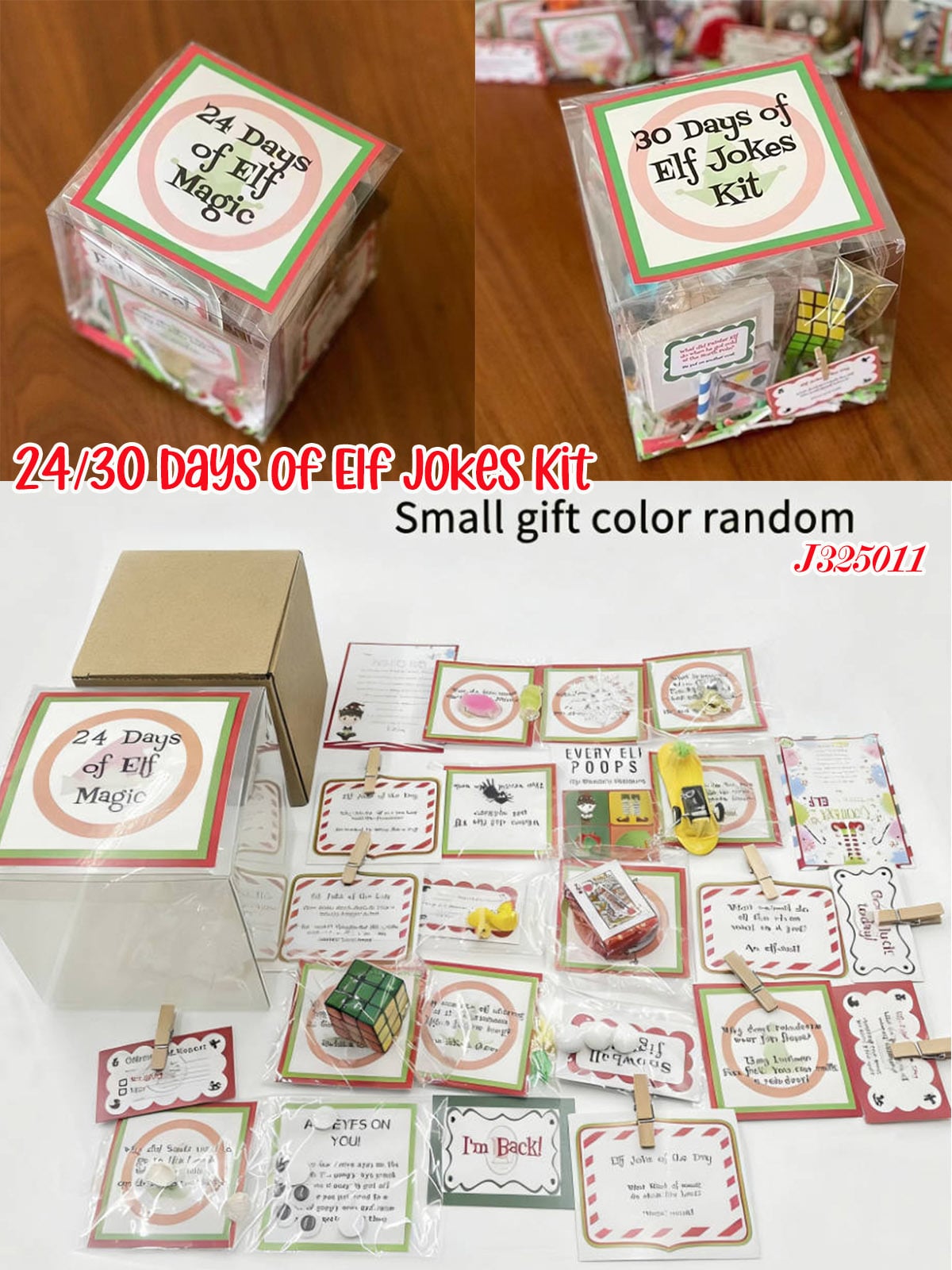 Christmas Holiday 24 & 30 Days Of Elf Magic Kit The Elf On The Shelf Jokes