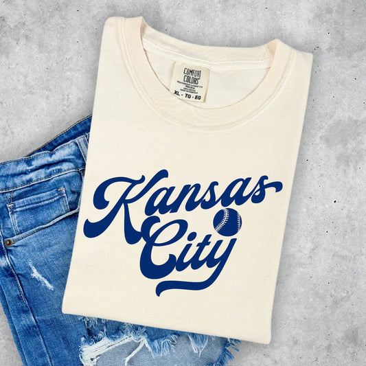 Unisex Kansas City Royals Baseball MLB Comfort Colors Graphic Tee T-Shirt