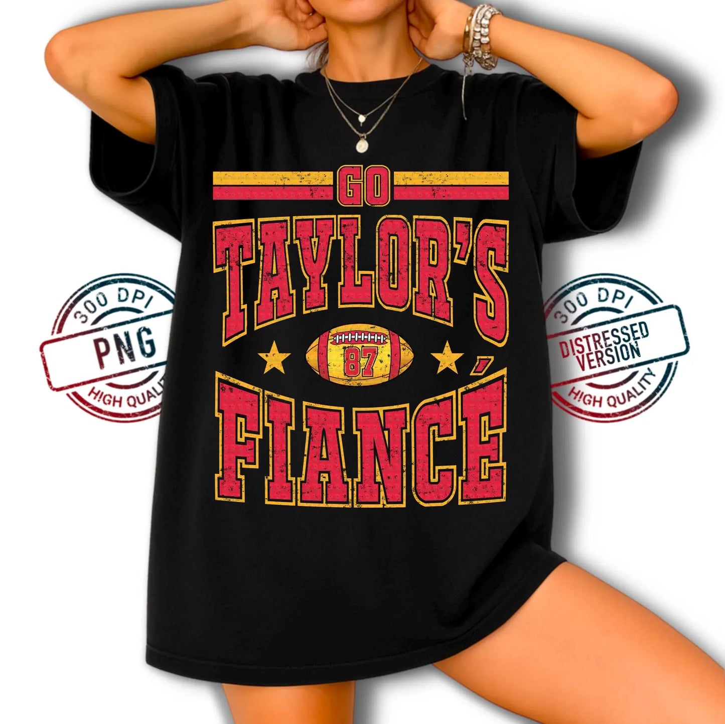 Go Taylors Fiance 87 Kansas City Chiefs Football Comfort Colors T-Shirt
