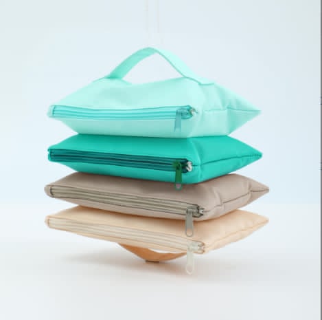 Trendy Stackable Expandable Women's Cosmetic Make Up Bag