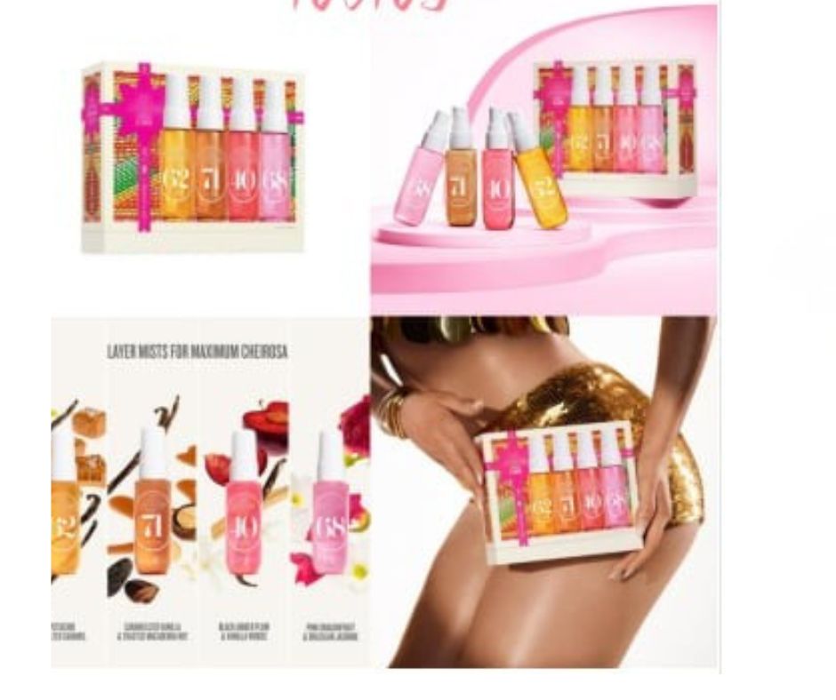 Holiday Christmas Perfume Spay Spritz Mist Gift Set