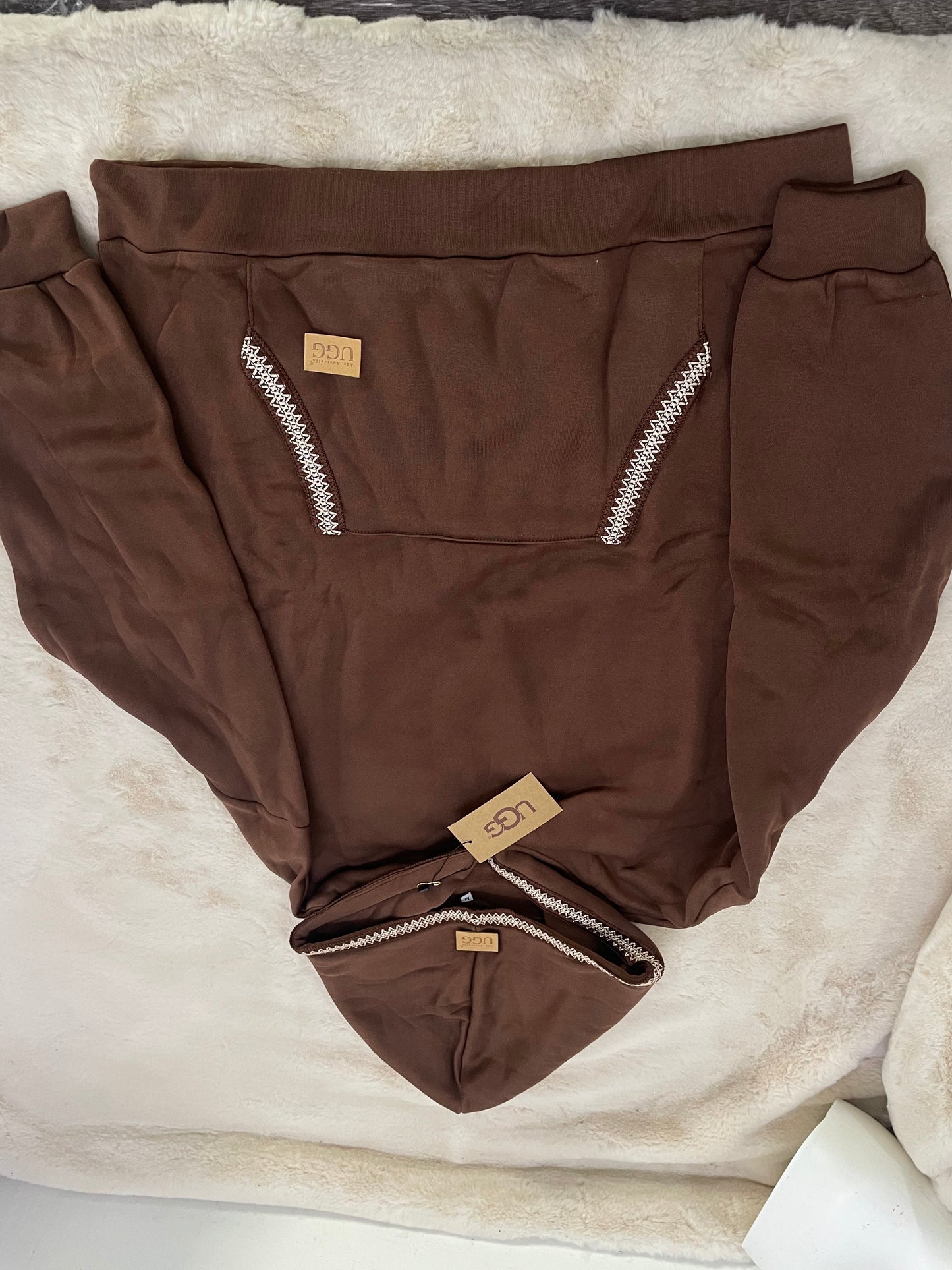 Women's U** Fleece Hoodie Sweatshirt Front Pocket