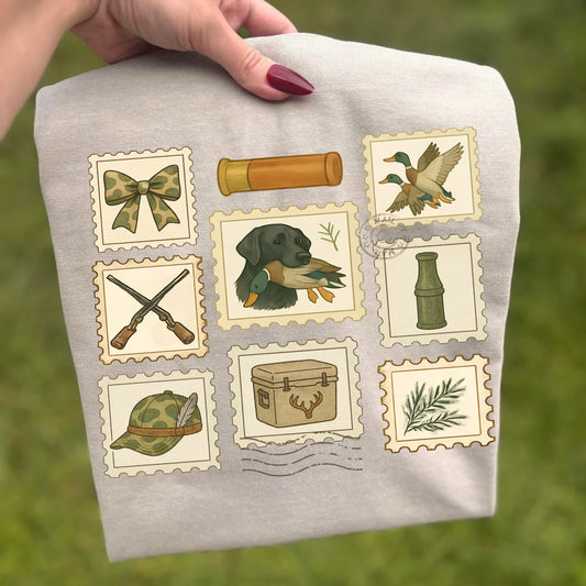 Unisex Duck Stamps Graphic Comfort Colors Tee Duck Hunting Waterflow