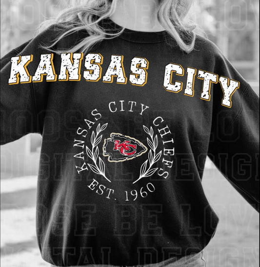 Kansas City Chiefs Football Unisex Graphic Crewneck Sweatshirt KC Chiefs