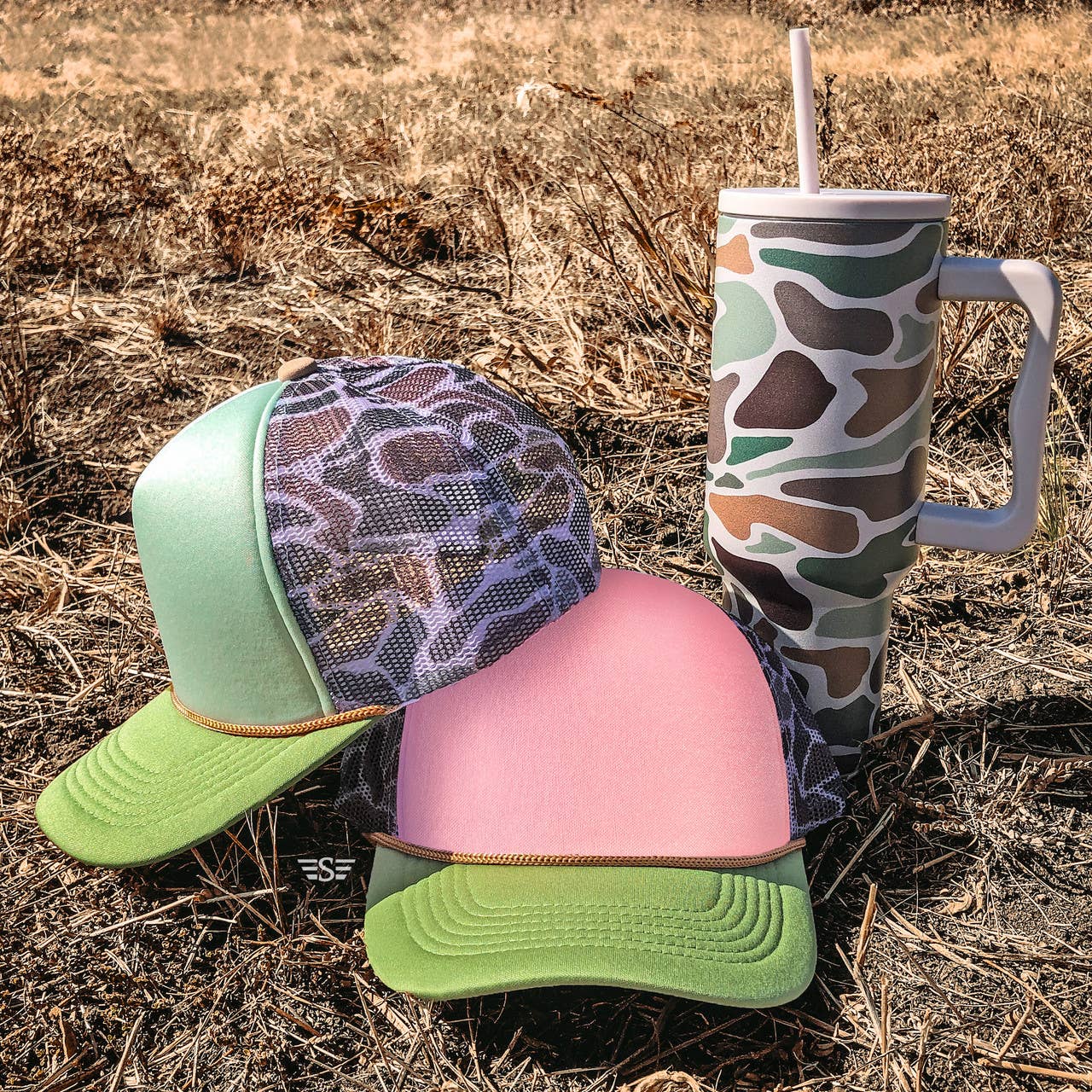 Trending Duck Camo 40oz Insulated Tumbler Cup Camoflauge Lid & Straw