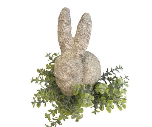 Spring Easter Ceramic Bunny Rabbit Figurine Home Decor Tier Tray