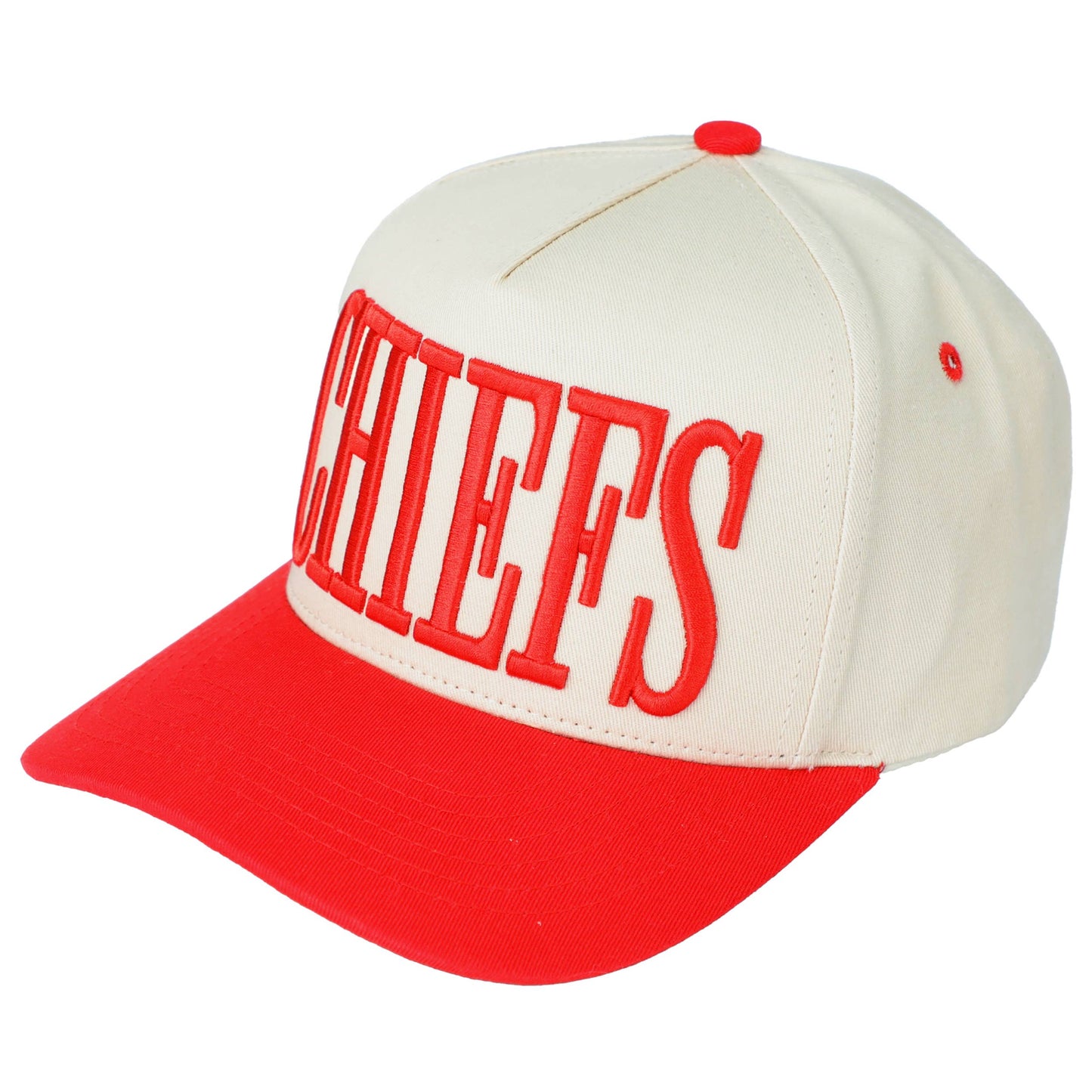 KC CHIEFS Letter Embroidered Snapback Trucker Hat Cap Kansas City Chiefs Football