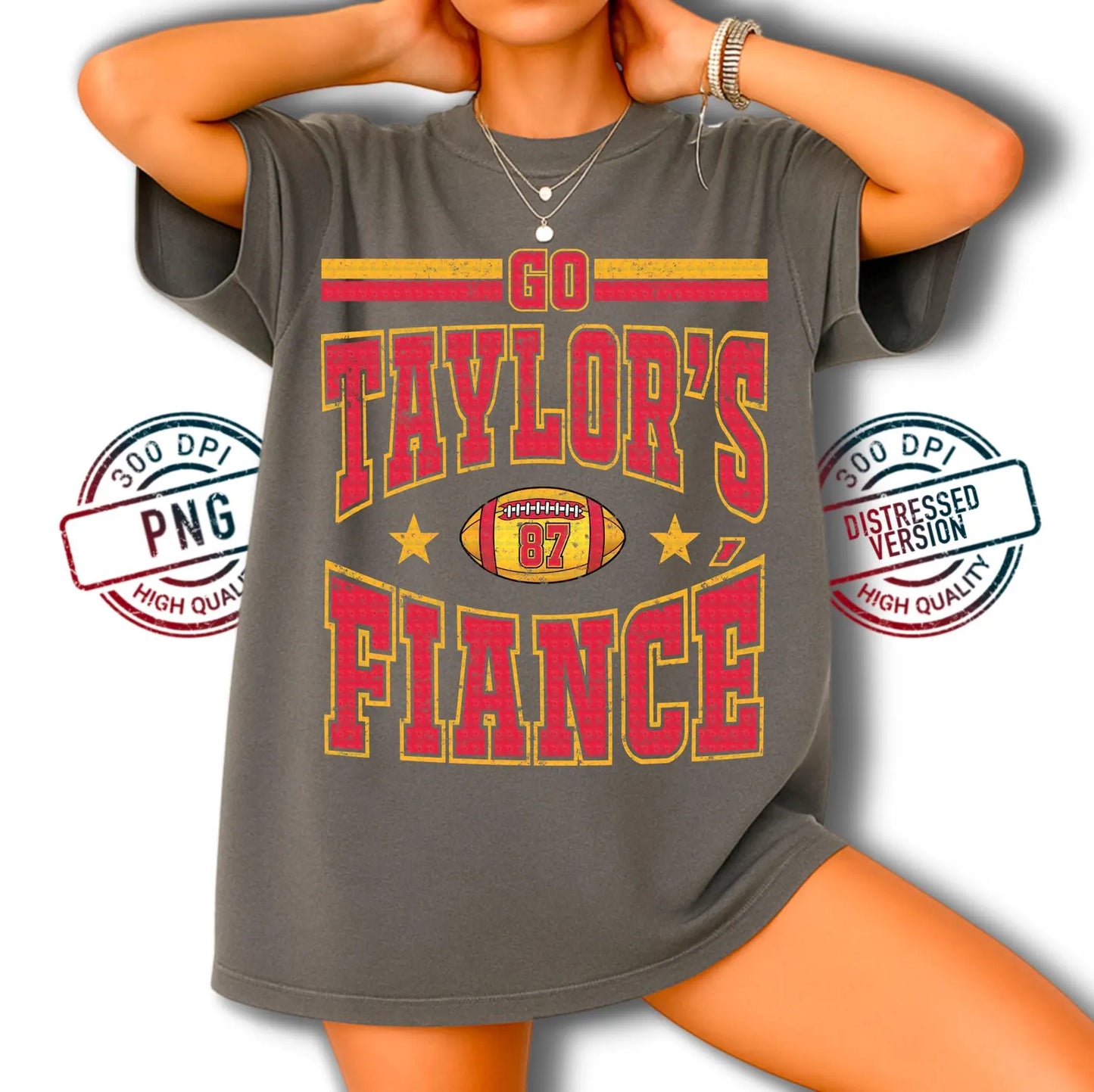 Go Taylors Fiance 87 Kansas City Chiefs Football Comfort Colors T-Shirt