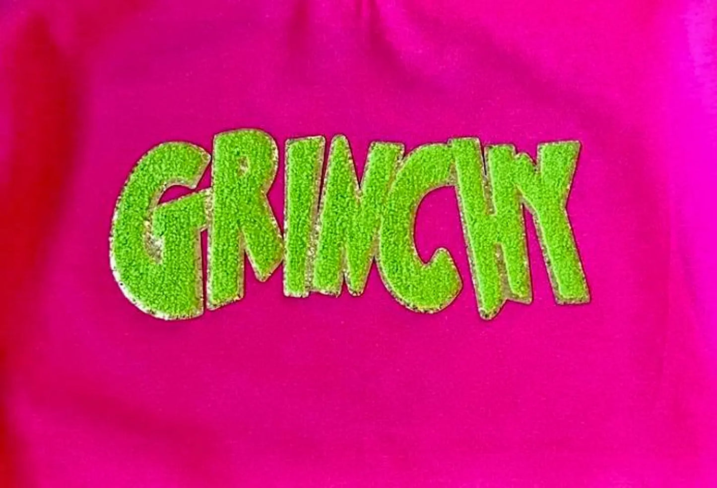 Holiday Christmas The Grinch Grinchy Crewneck Sweatshirt with Patch