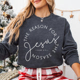 Christian The Reason For Jesus The Season Graphic Crewneck Sweatshirt